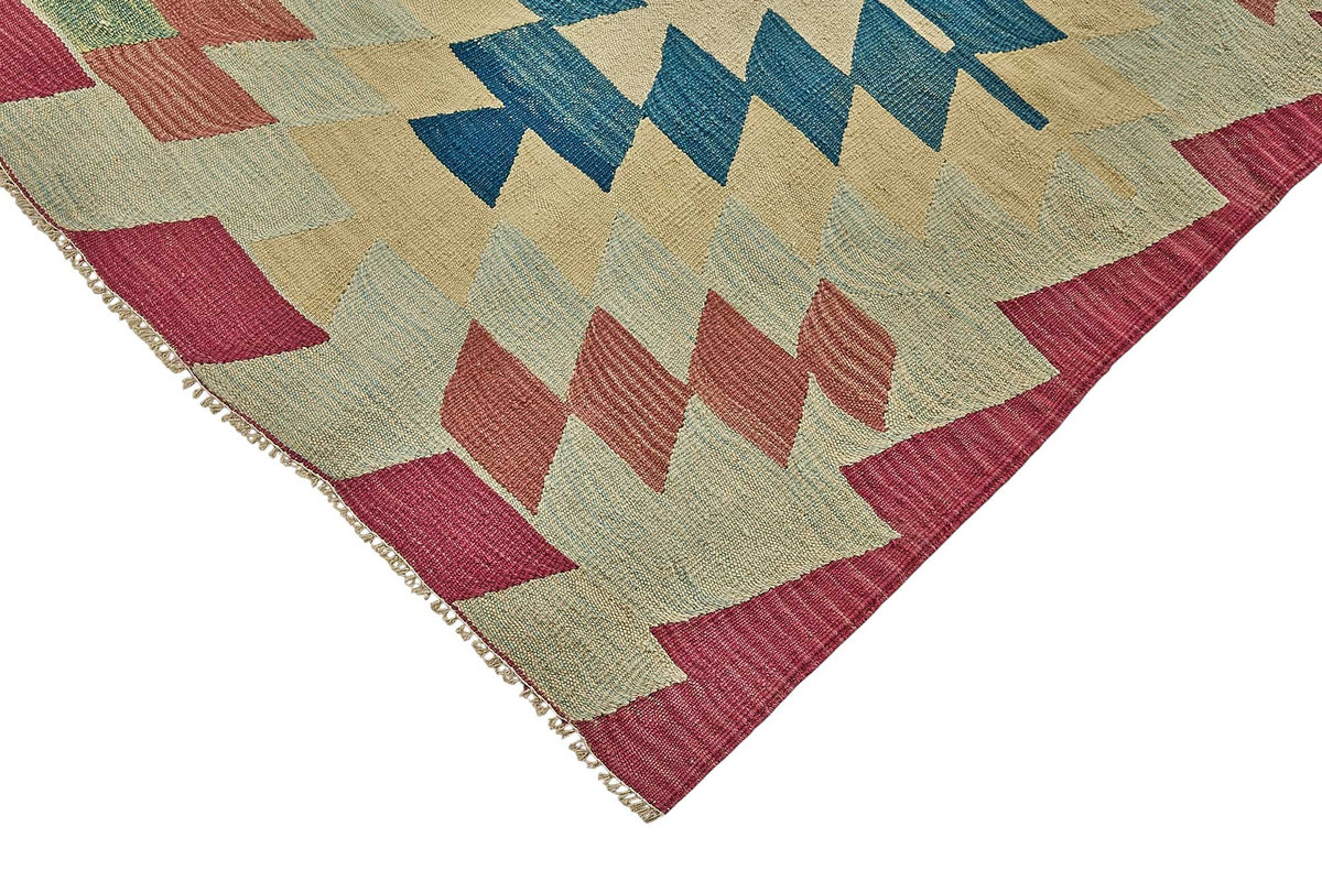 7x9 Handwoven Turkish Kilim Rug - 50676