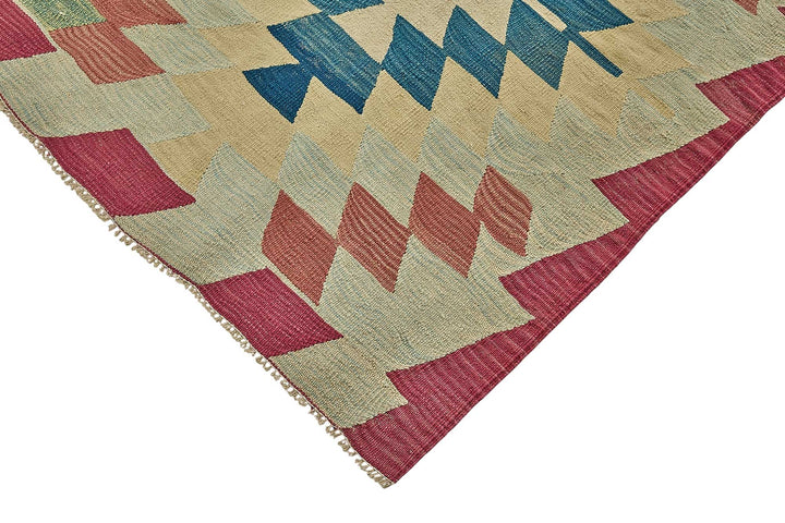 7x9 Handwoven Turkish Kilim Rug - 50676