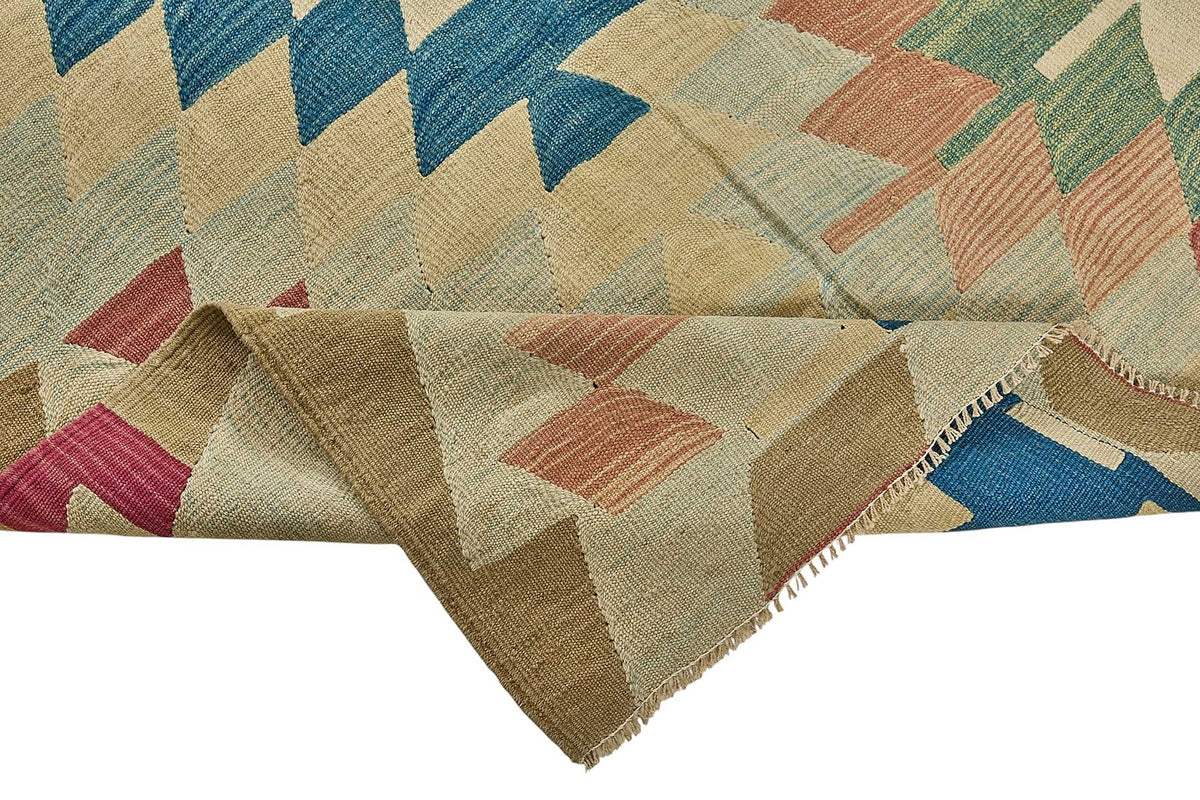 7x9 Handwoven Turkish Kilim Rug - 50676