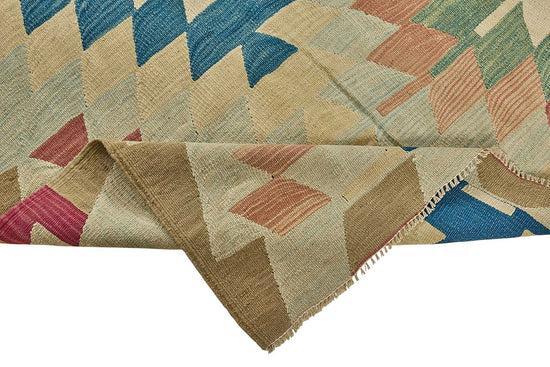 7x9 Handwoven Turkish Kilim Rug - 50676