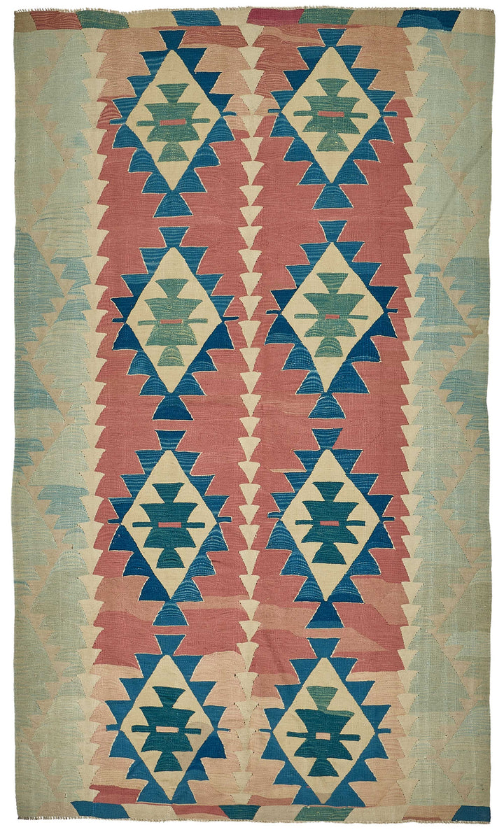 6x10 Handwoven Turkish Kilim Rug - 50677
