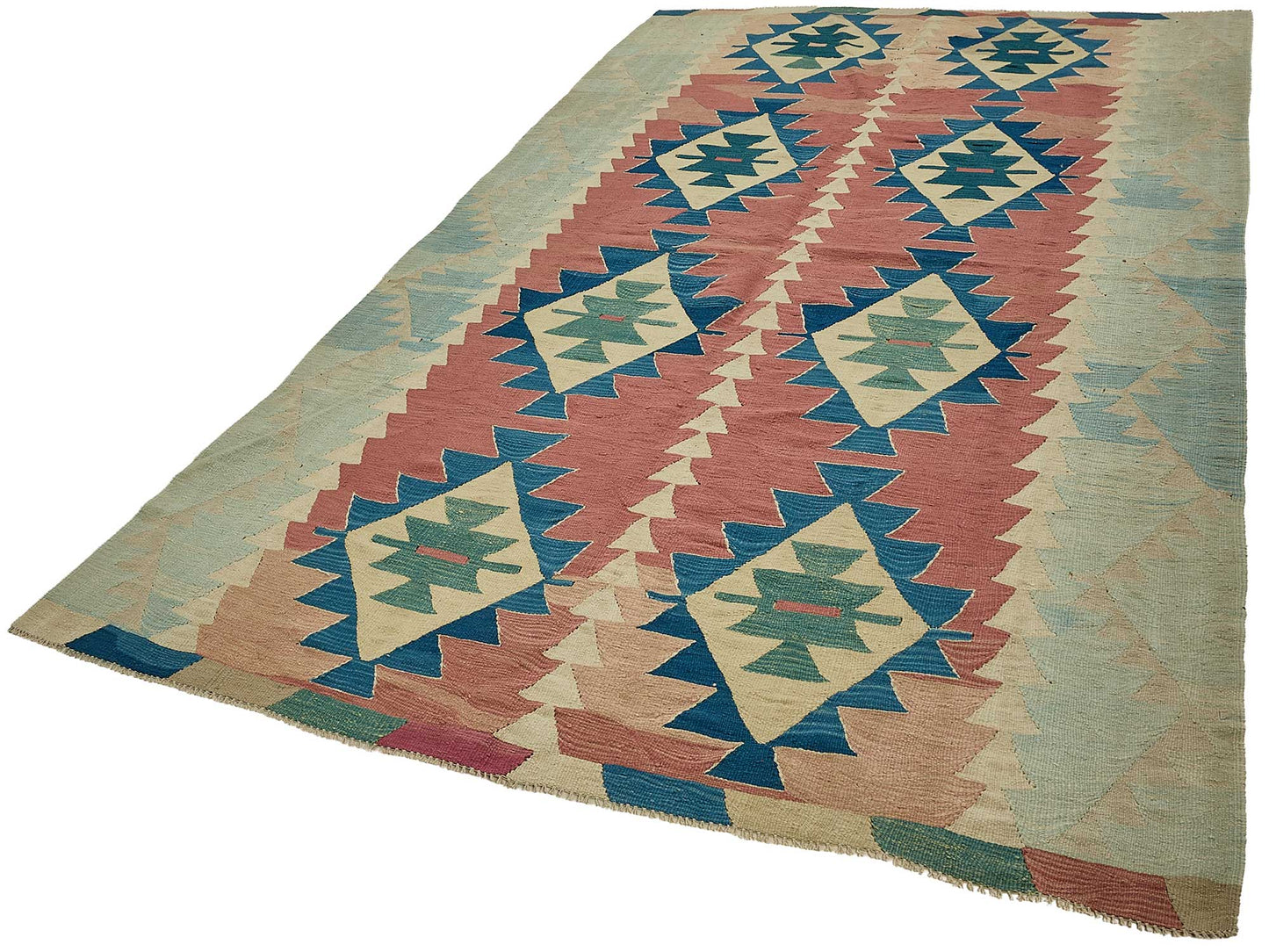 6x10 Handwoven Turkish Kilim Rug - 50677