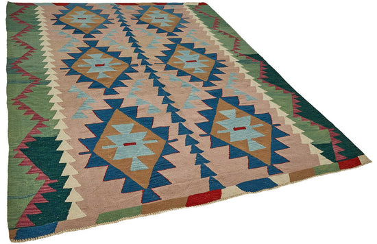 6x8 Handwoven Turkish Kilim Rug - 50678