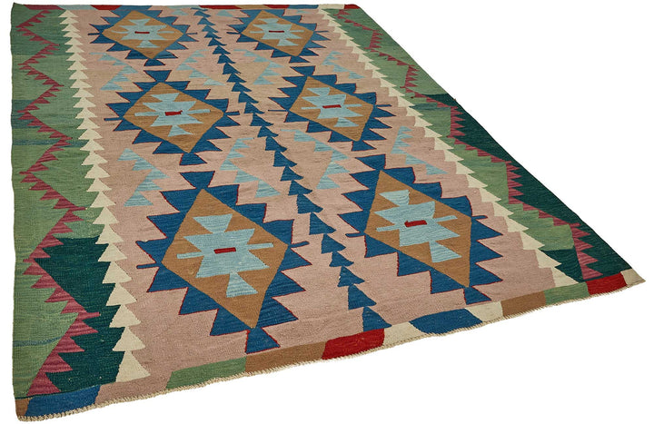 6x8 Handwoven Turkish Kilim Rug - 50678