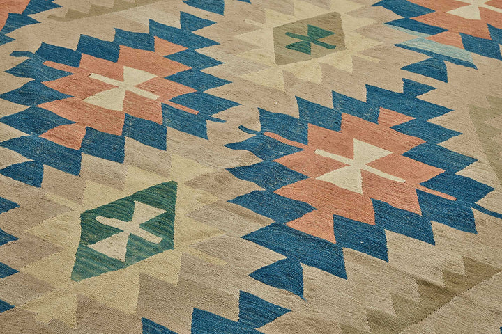 7x11 Handwoven Turkish Kilim Rug - 50679