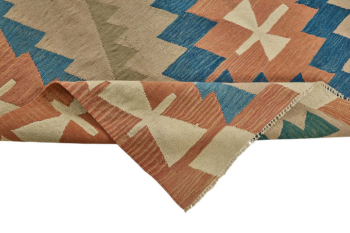 7x11 Handwoven Turkish Kilim Rug - 50679