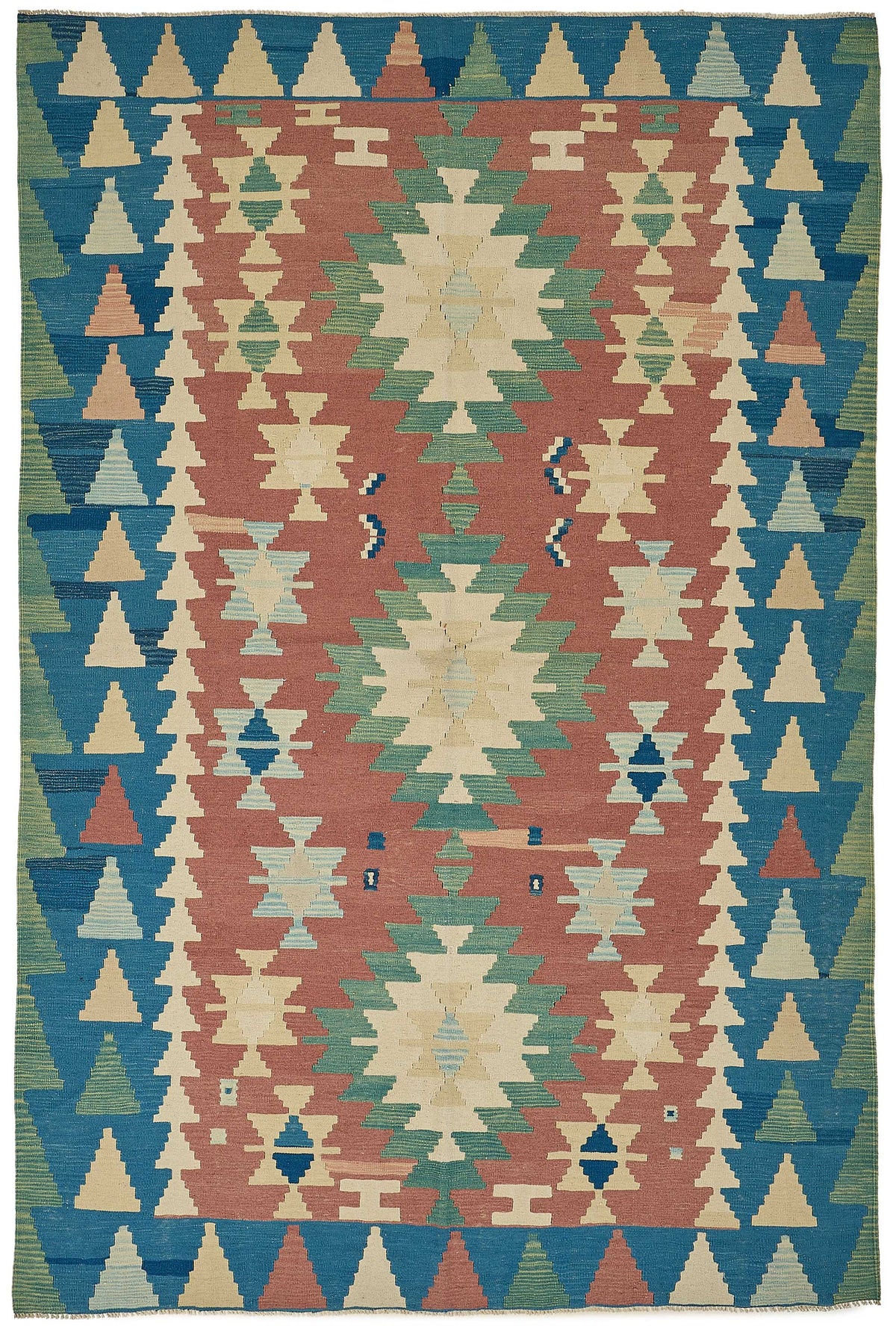 7x10 Handwoven Turkish Kilim Rug - 50680