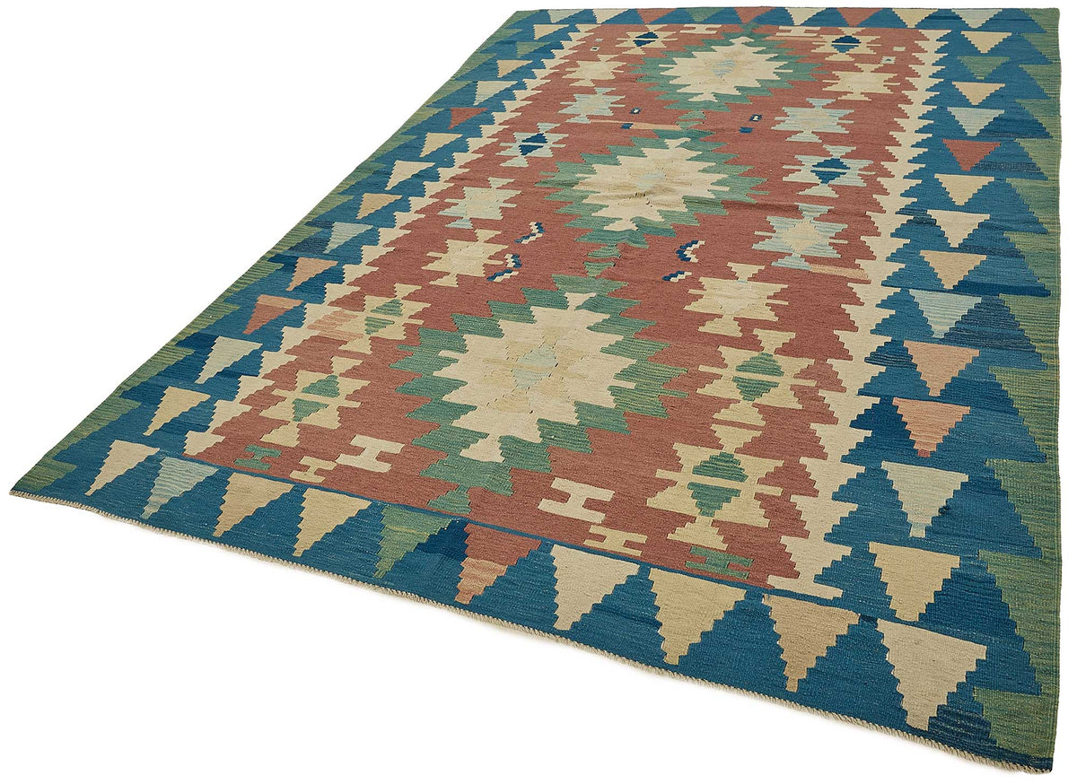 7x10 Handwoven Turkish Kilim Rug - 50680