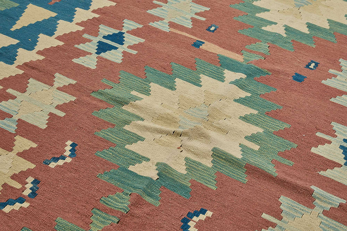 7x10 Handwoven Turkish Kilim Rug - 50680