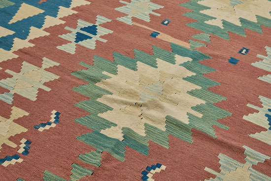 7x10 Handwoven Turkish Kilim Rug - 50680