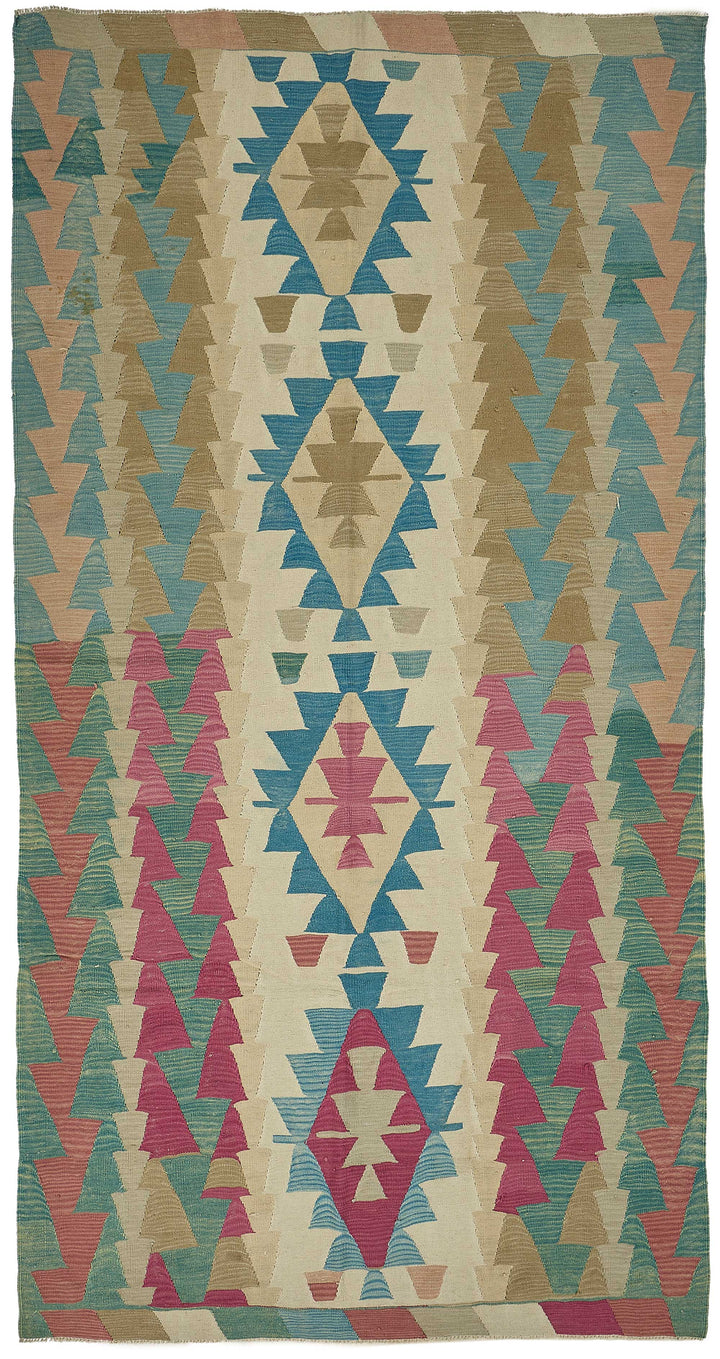 6x11 Handwoven Turkish Kilim Rug - 50681