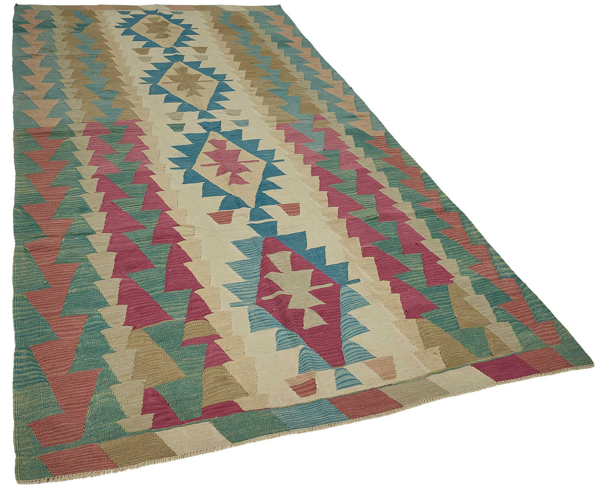 6x11 Handwoven Turkish Kilim Rug - 50681