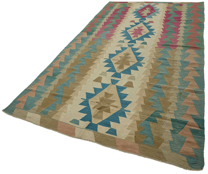 6x11 Handwoven Turkish Kilim Rug - 50681