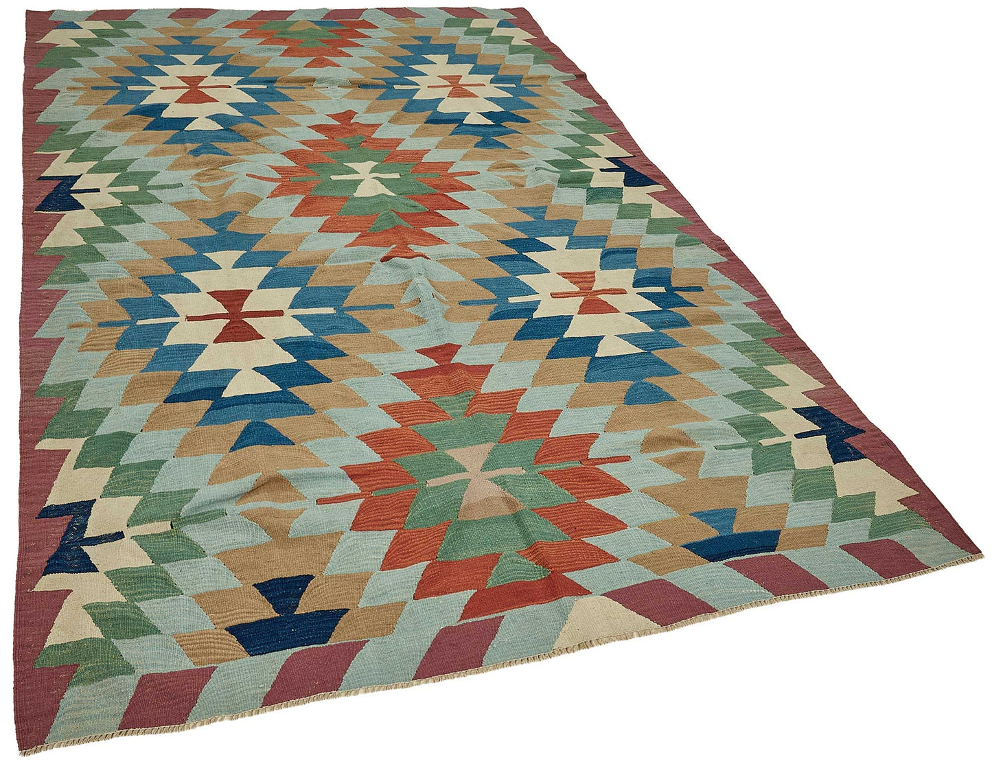 6x9 Handwoven Turkish Kilim Rug - 50682