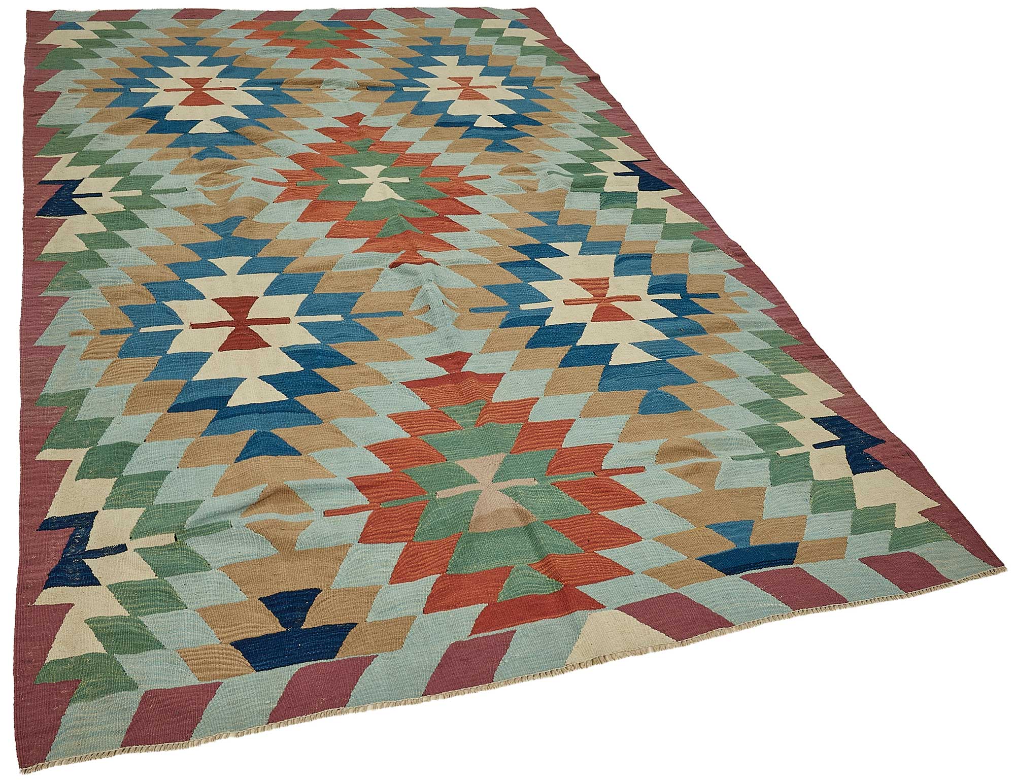 6x9 Handwoven Turkish Kilim Rug - 50682