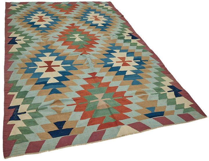 6x9 Handwoven Turkish Kilim Rug - 50682