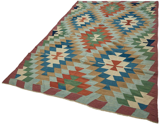 6x9 Handwoven Turkish Kilim Rug - 50682
