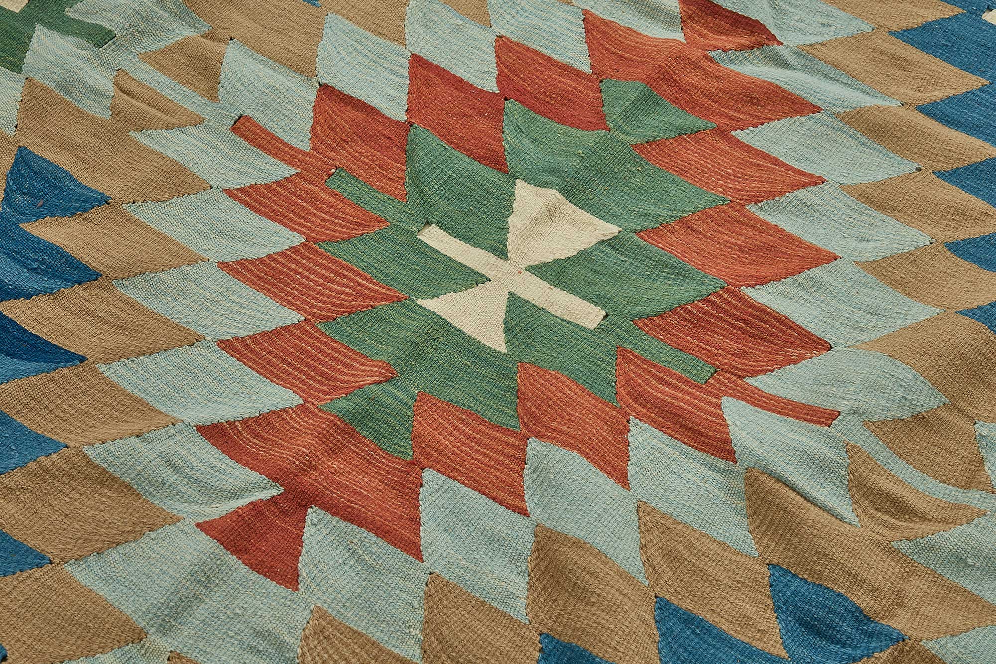 6x9 Handwoven Turkish Kilim Rug - 50682