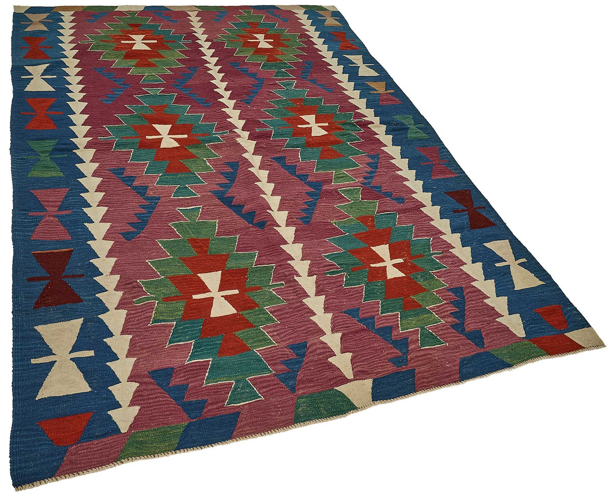 6x8 Handwoven Turkish Kilim Rug - 50683