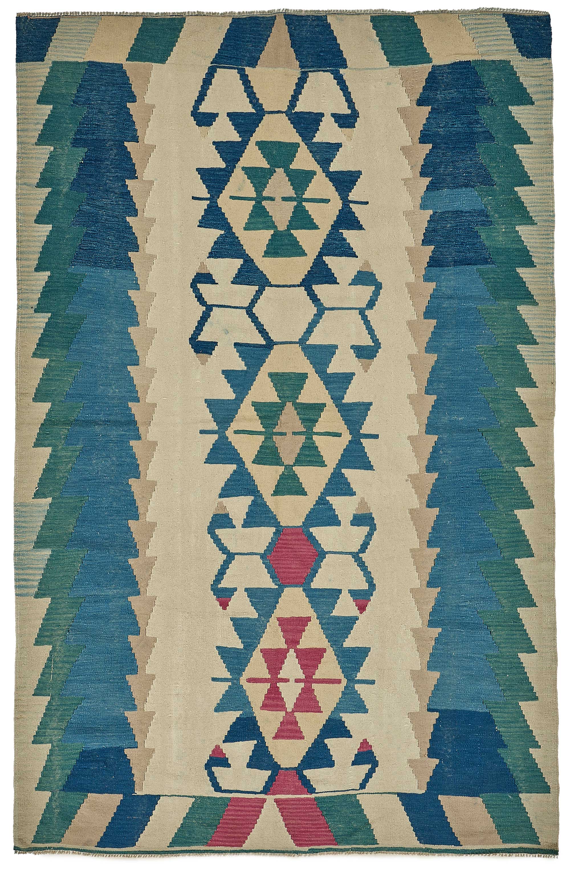 6x9 Handwoven Turkish Kilim Rug - 50684