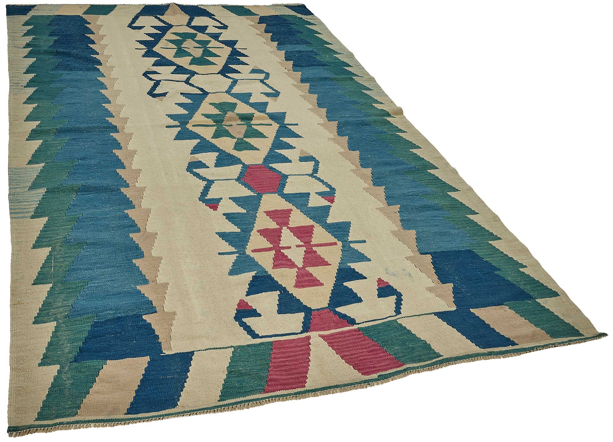 6x9 Handwoven Turkish Kilim Rug - 50684