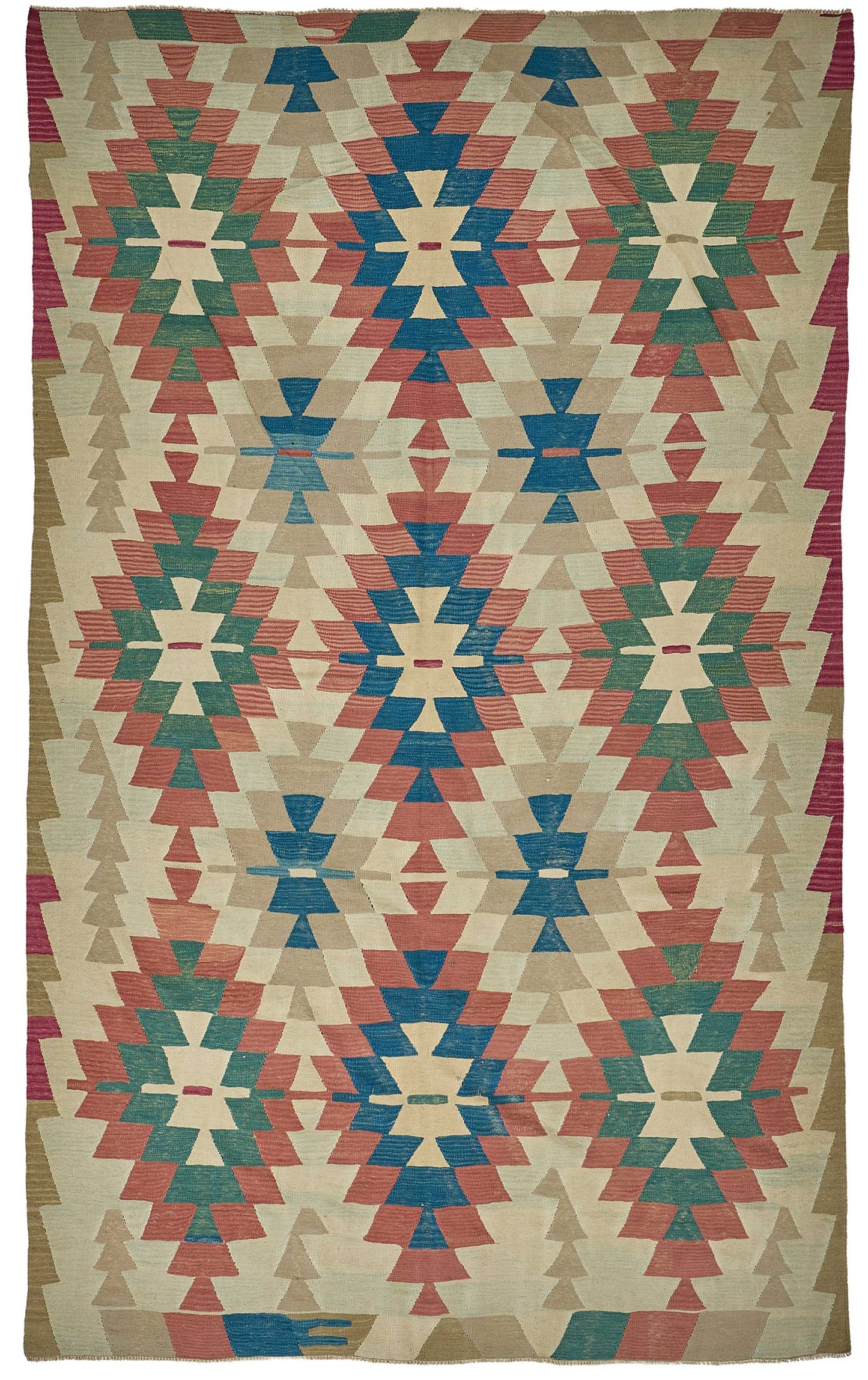 7x11 Handwoven Turkish Kilim Rug - 50685
