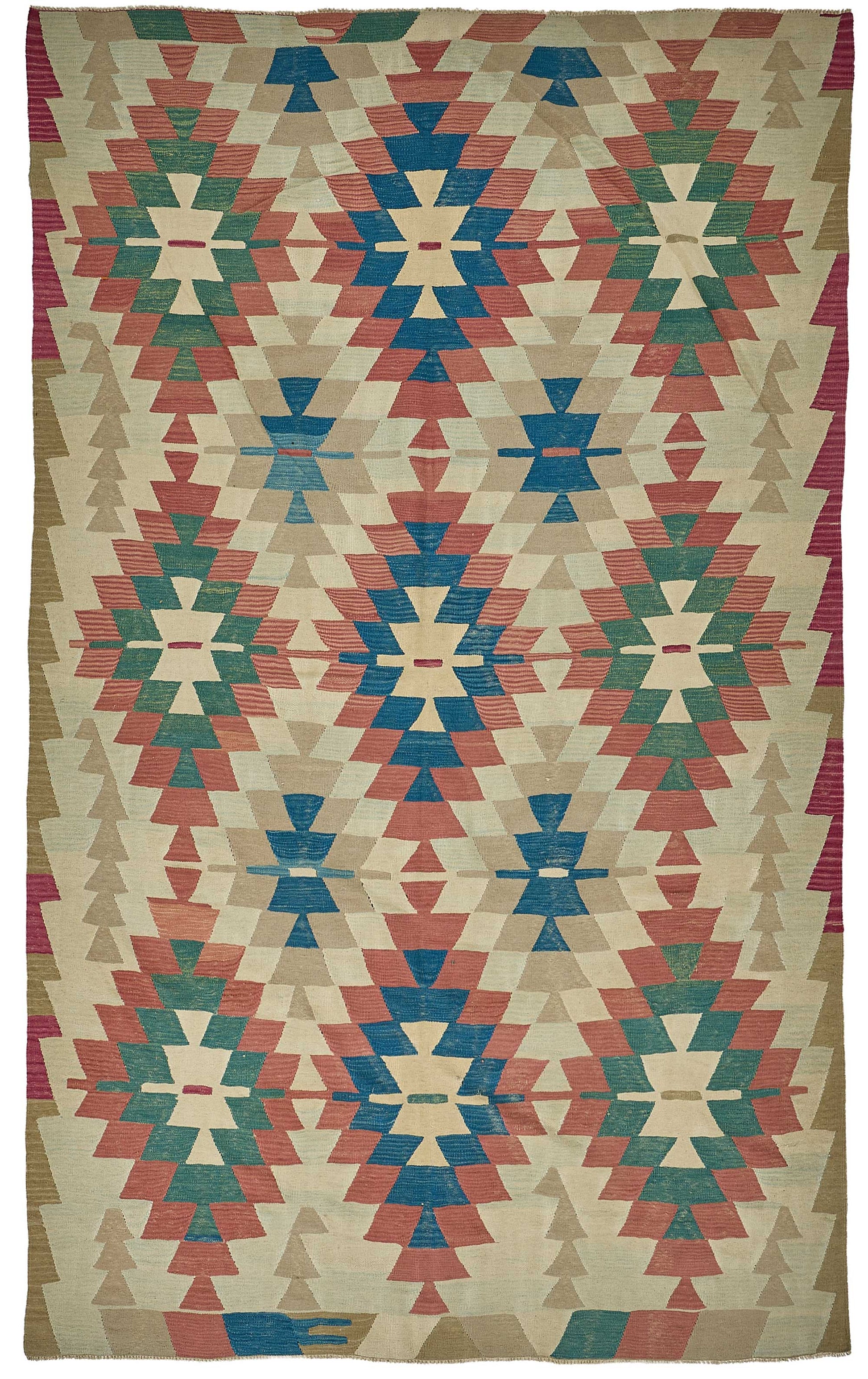 7x11 Handwoven Turkish Kilim Rug - 50685