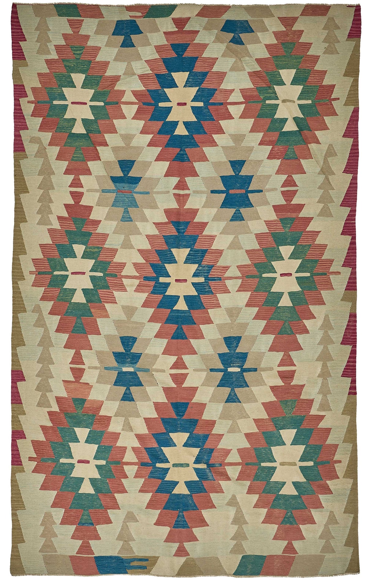 7x11 Handwoven Turkish Kilim Rug - 50685