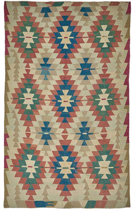 7x11 Handwoven Turkish Kilim Rug - 50685