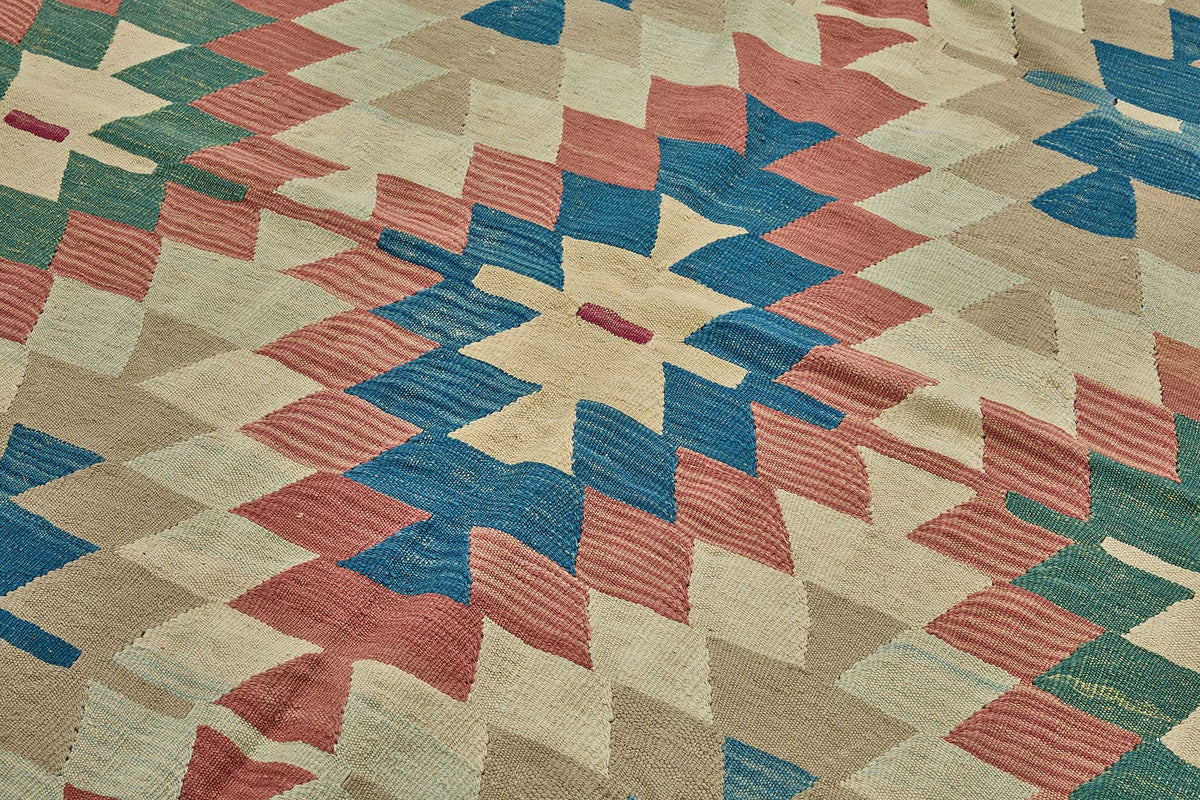 7x11 Handwoven Turkish Kilim Rug - 50685