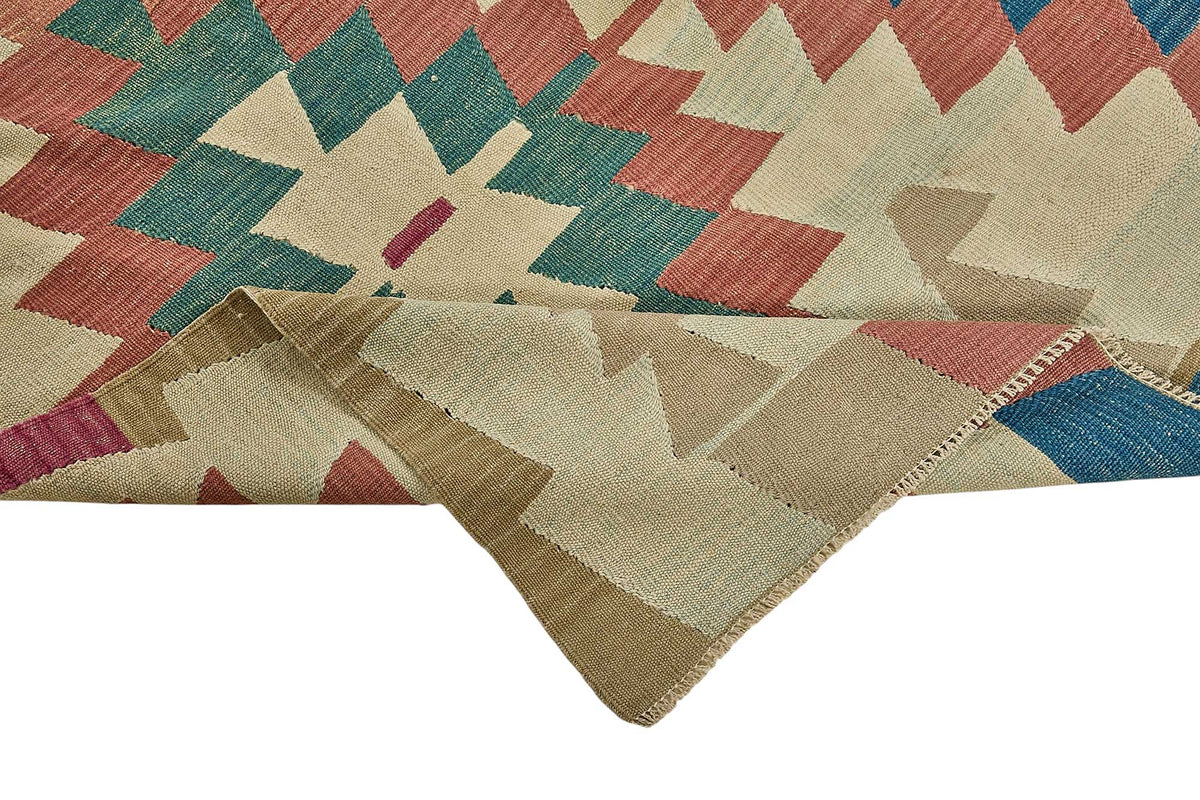 7x11 Handwoven Turkish Kilim Rug - 50685