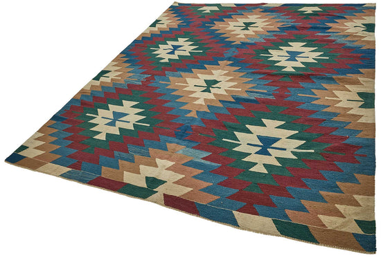 6x8 Handwoven Turkish Kilim Rug - 50686