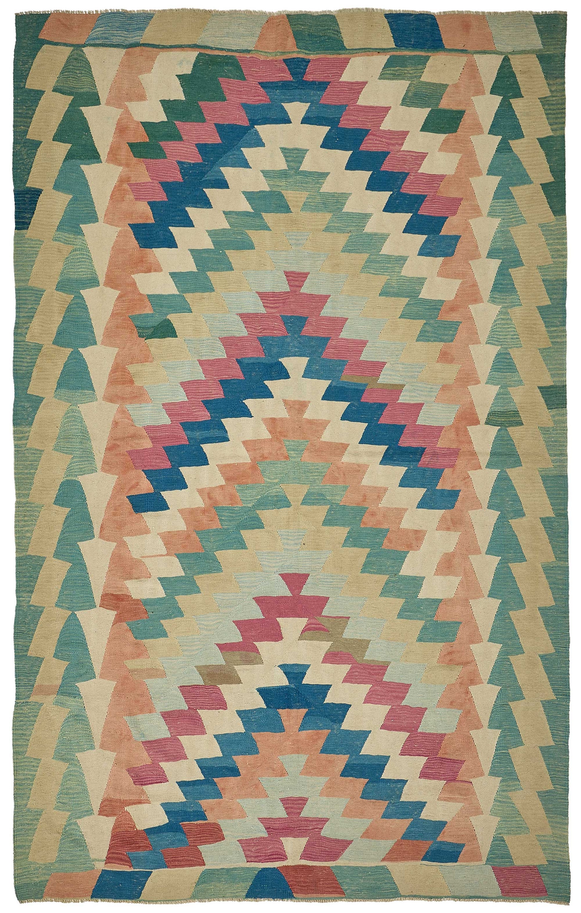7x11 Handwoven Turkish Kilim Rug - 50687