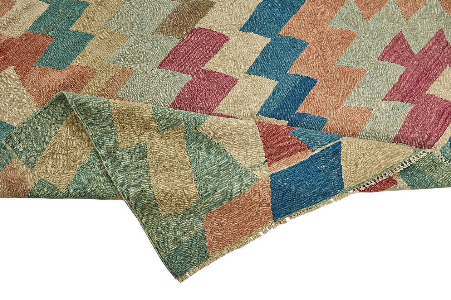 7x11 Handwoven Turkish Kilim Rug - 50687