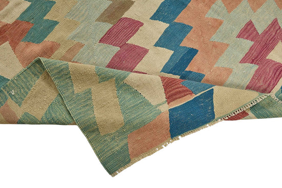 7x11 Handwoven Turkish Kilim Rug - 50687