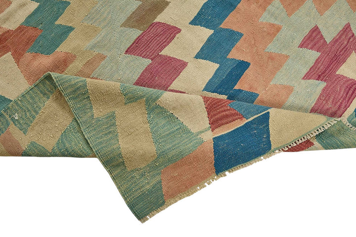 7x11 Handwoven Turkish Kilim Rug - 50687