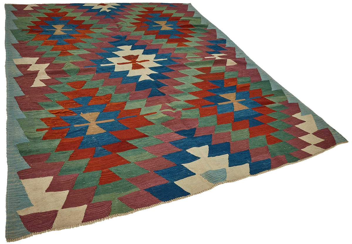 6x8 Handwoven Turkish Kilim Rug - 50689
