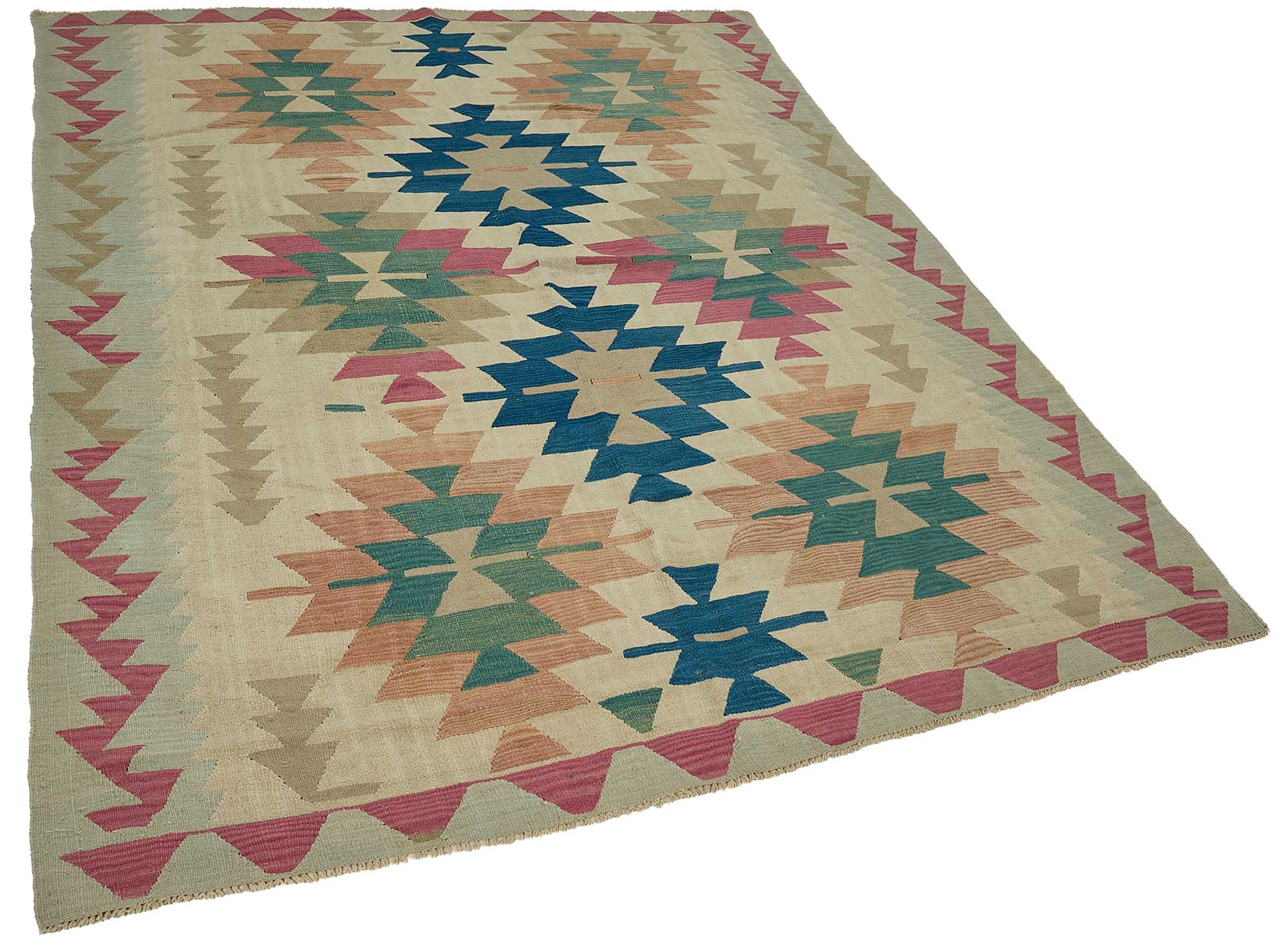 6x9 Handwoven Turkish Kilim Rug - 50690