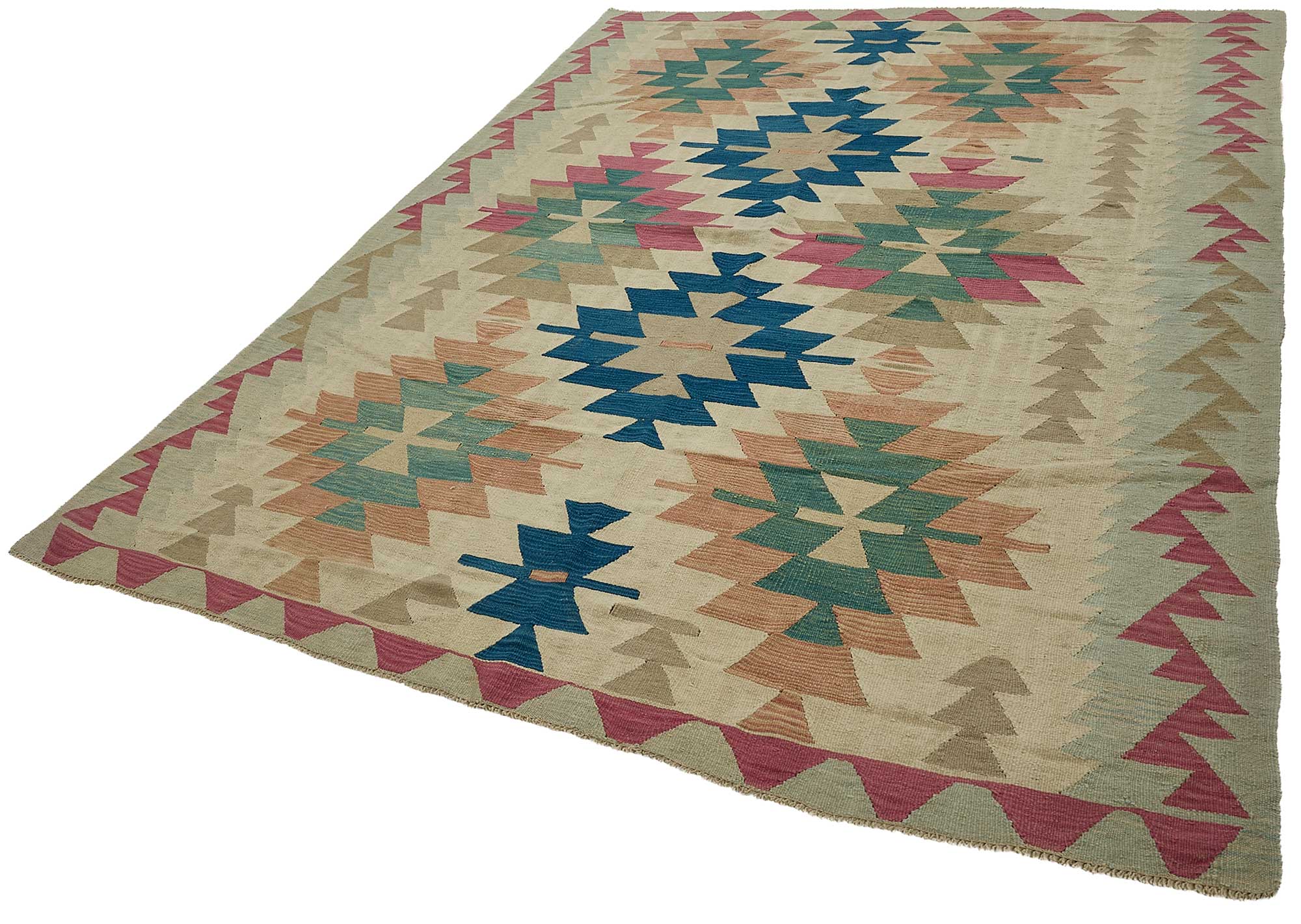 6x9 Handwoven Turkish Kilim Rug - 50690
