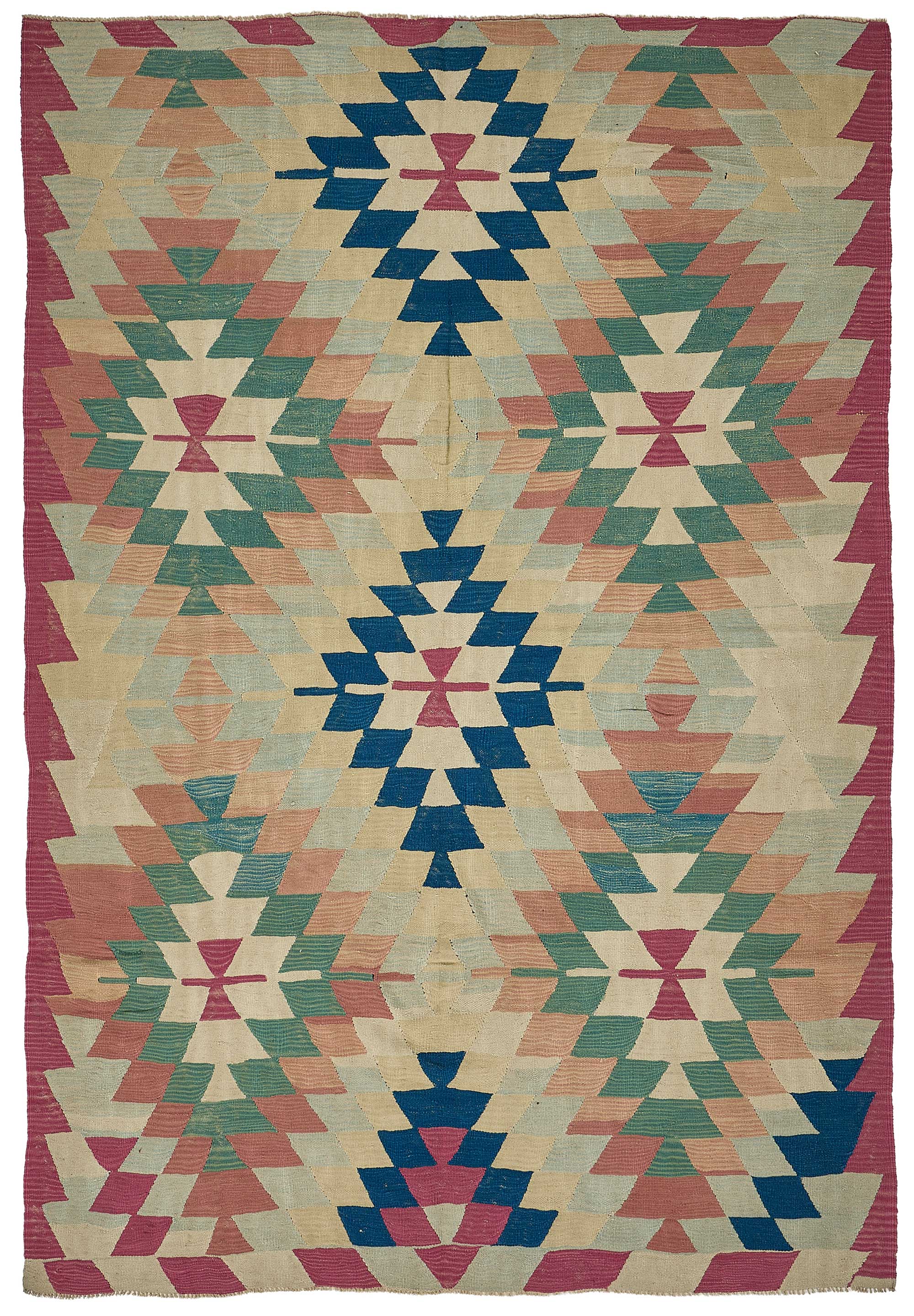 6x10 Handwoven Turkish Kilim Rug - 50691