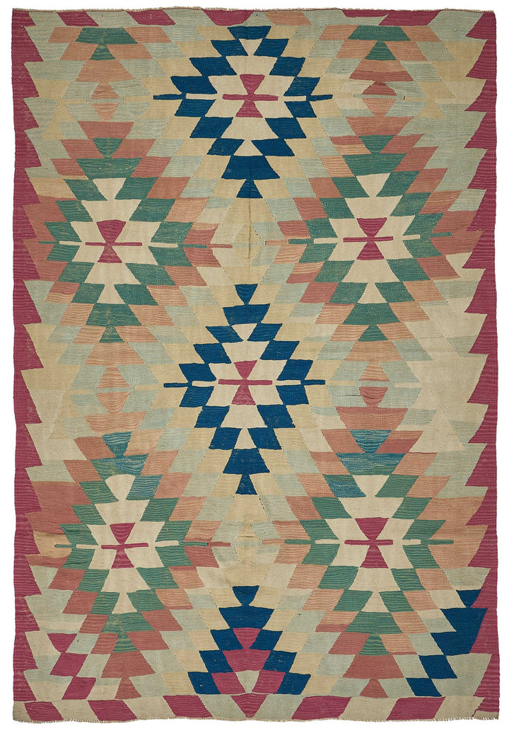 6x10 Handwoven Turkish Kilim Rug - 50691