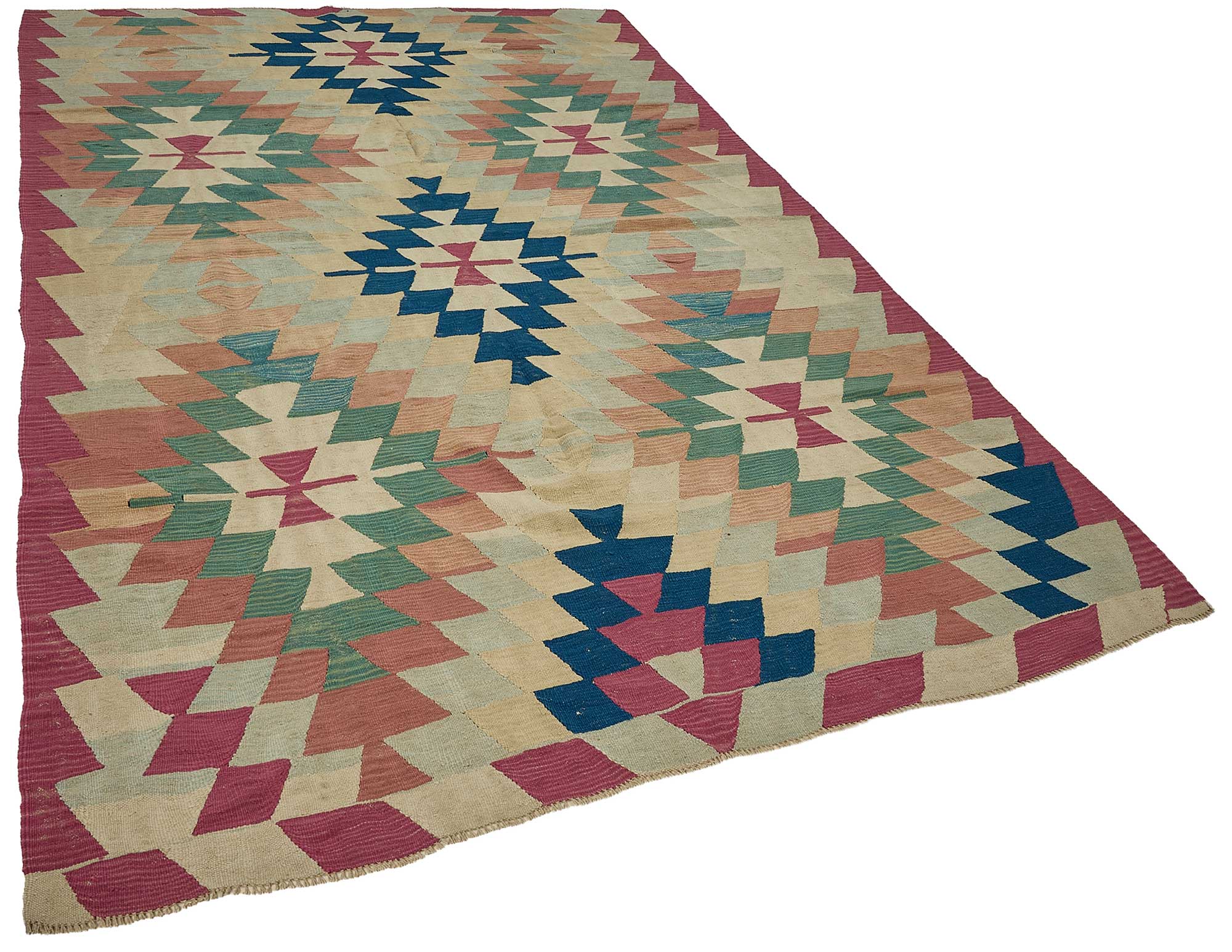 6x10 Handwoven Turkish Kilim Rug - 50691