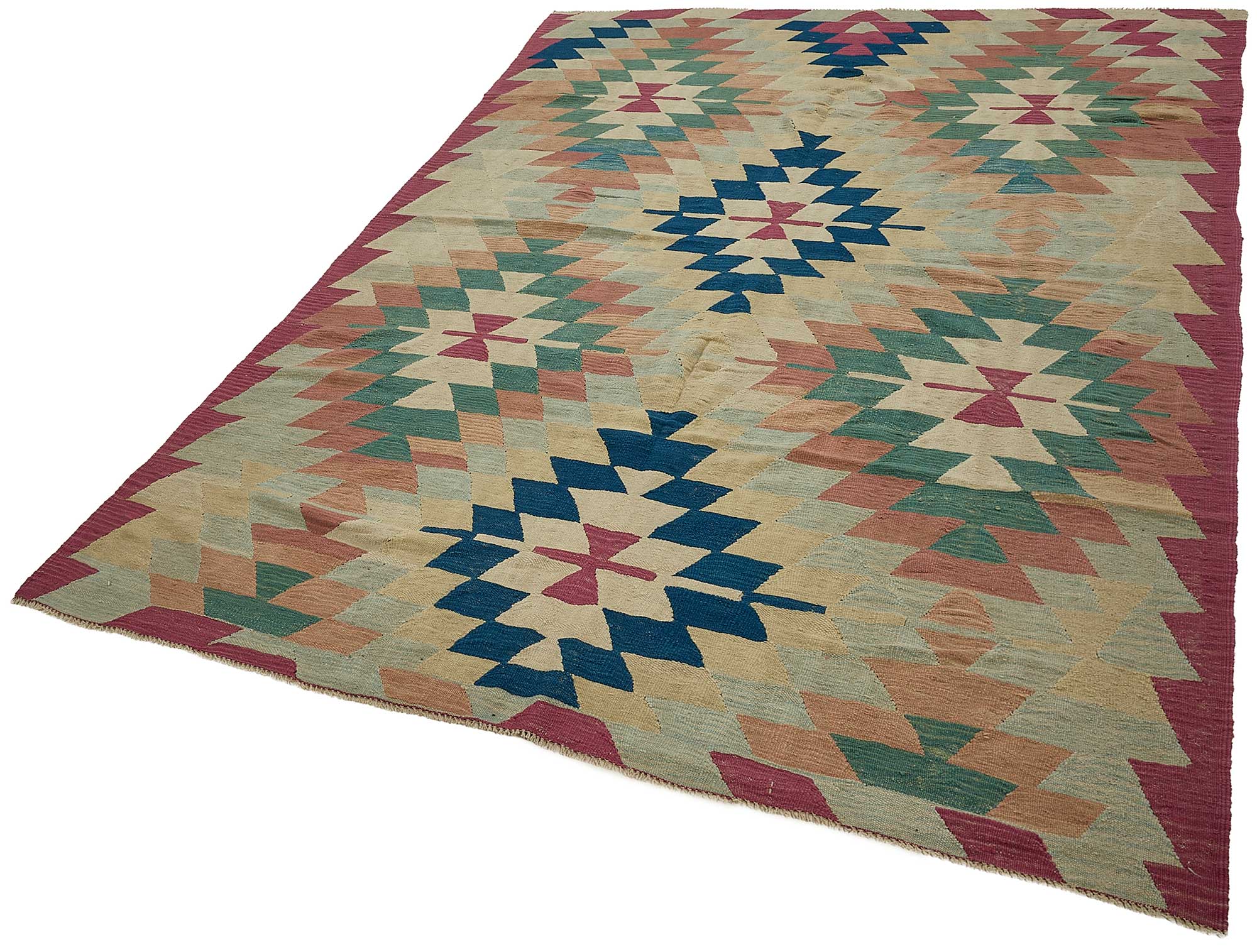 6x10 Handwoven Turkish Kilim Rug - 50691