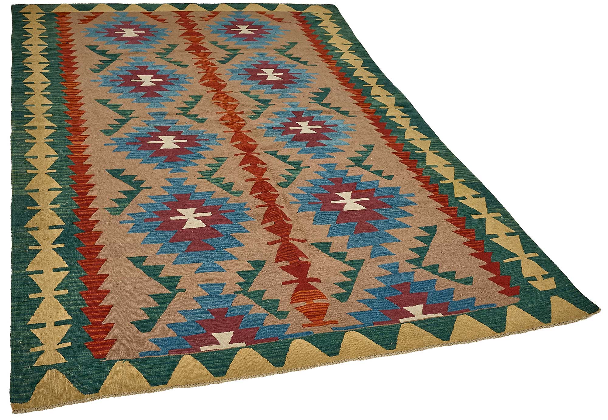 6x9 Handwoven Turkish Kilim Rug - 50692