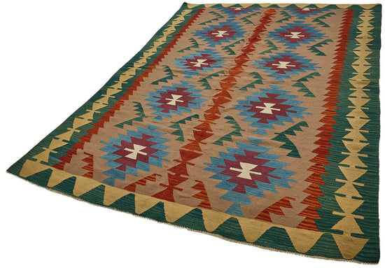 6x9 Handwoven Turkish Kilim Rug - 50692