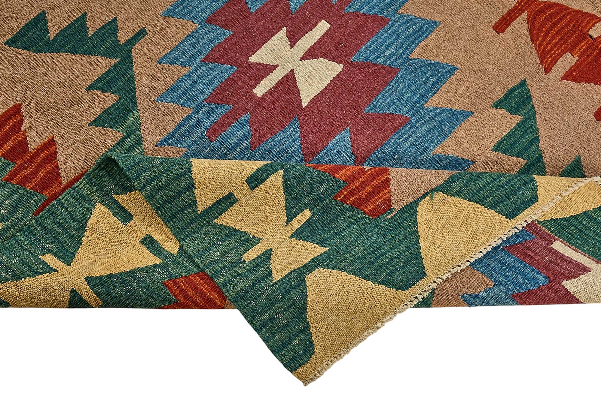 6x9 Handwoven Turkish Kilim Rug - 50692
