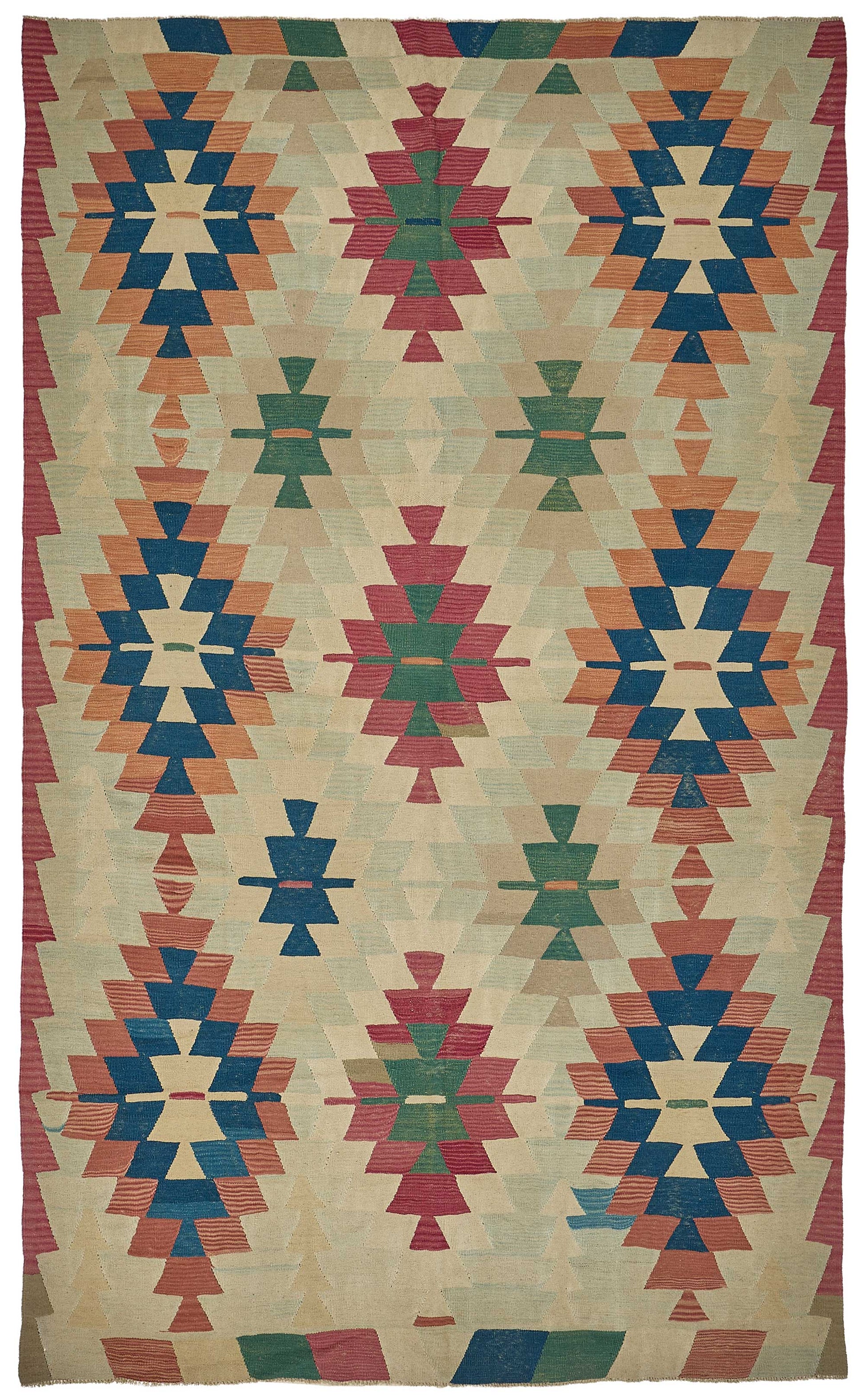6x11 Handwoven Turkish Kilim Rug - 50693