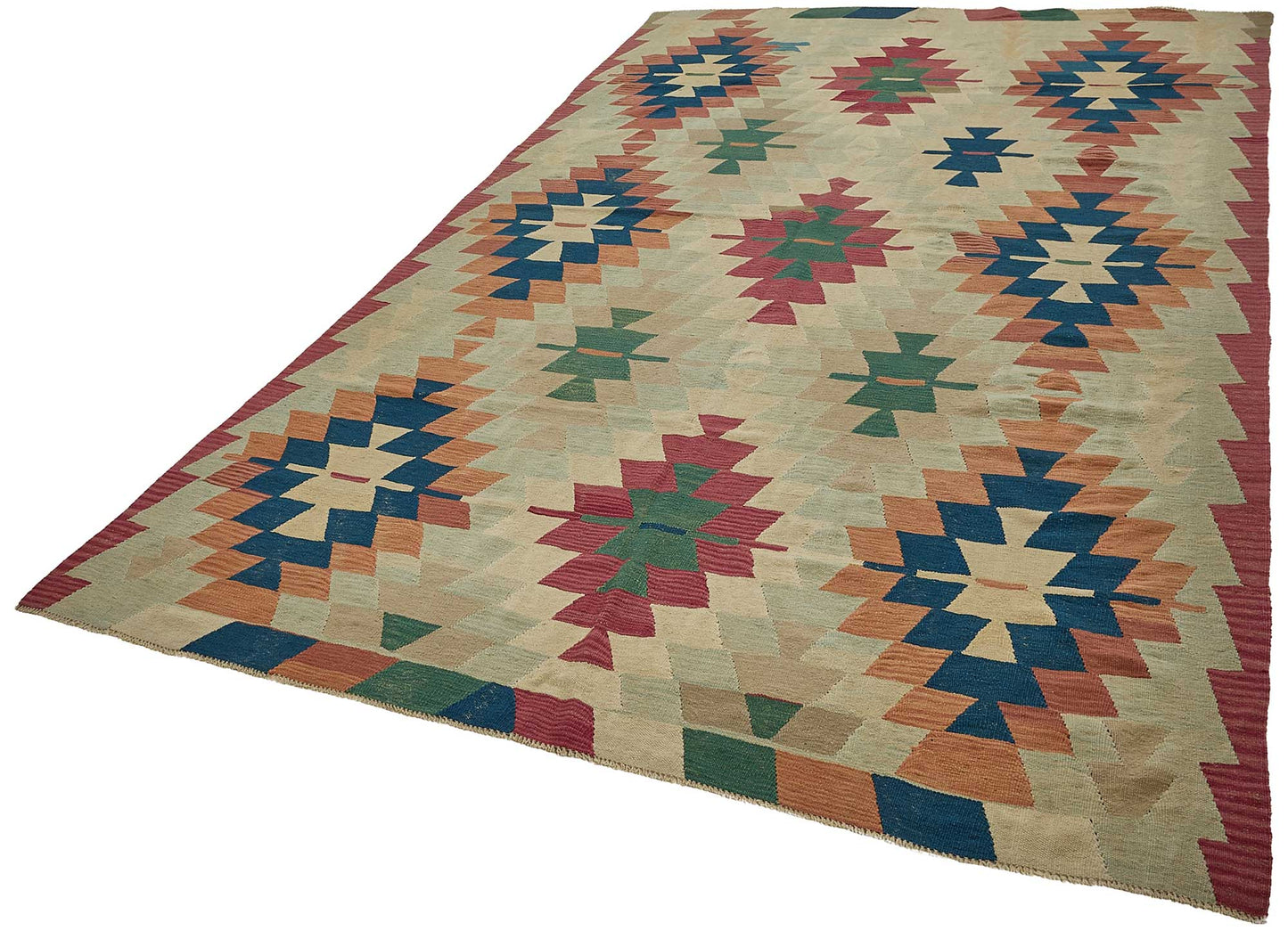 6x11 Handwoven Turkish Kilim Rug - 50693