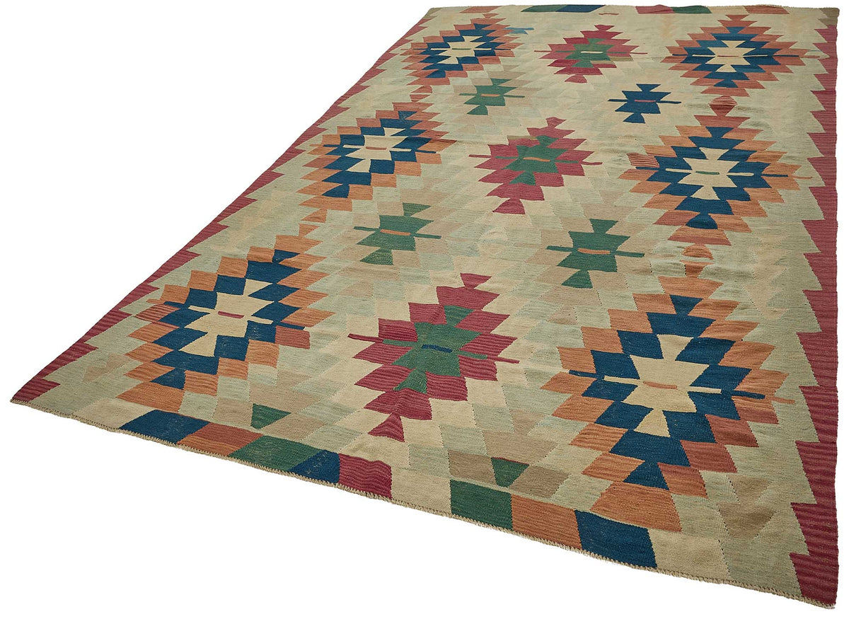 6x11 Handwoven Turkish Kilim Rug - 50693