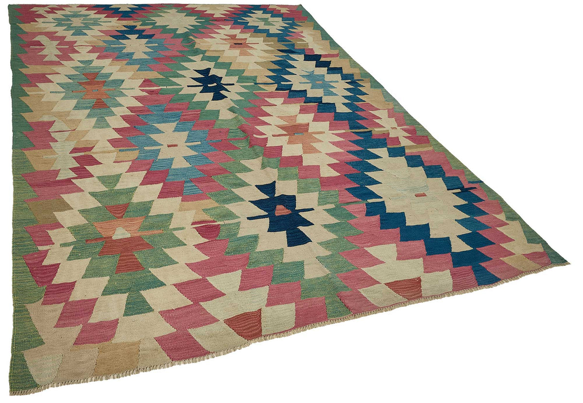 6x9 Handwoven Turkish Kilim Rug - 50695